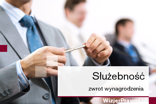 Służebność zwrot wynagrodzenia