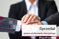 Sprzedaż prawa użytkowania wieczystego