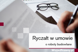 Ryczałt w umowie o roboty budowlane